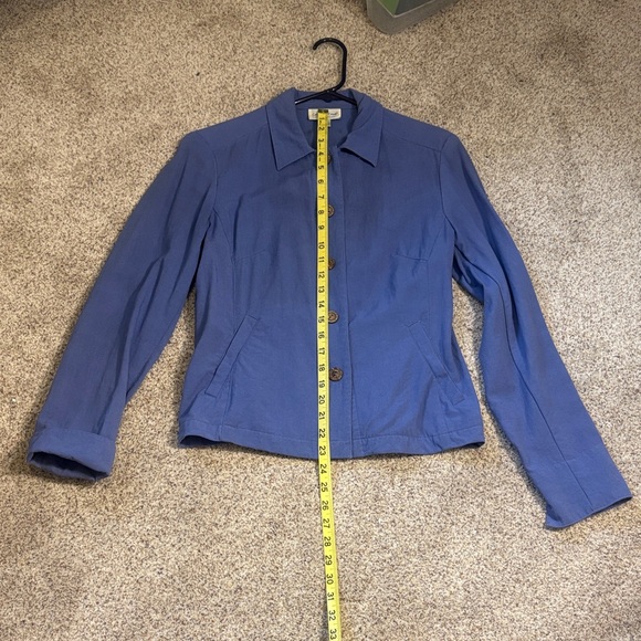 Coldwater Creek Periwiolet Button-Front Jacket Top - Picture 7 of 9